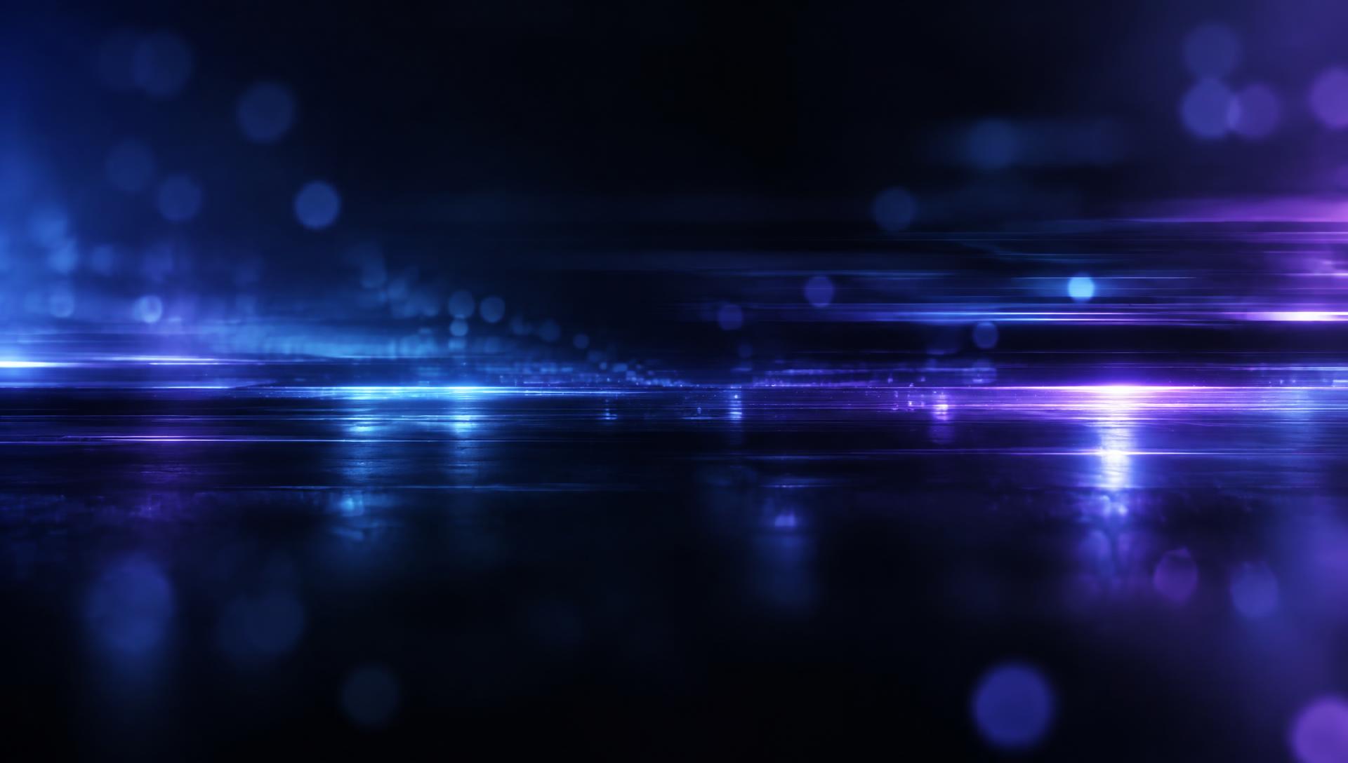 Fundal cinematic abstract cu lumini albastre și violet